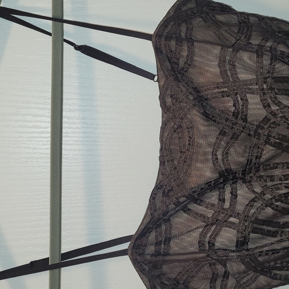 BCBG Max Azria Size 2 Chocolate Gown. - Picture 5 of 13